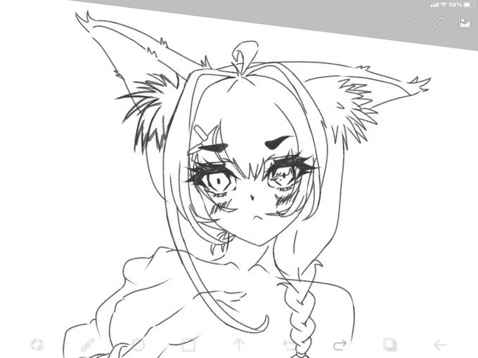 奇跡的に可愛い子描けたんだけど 