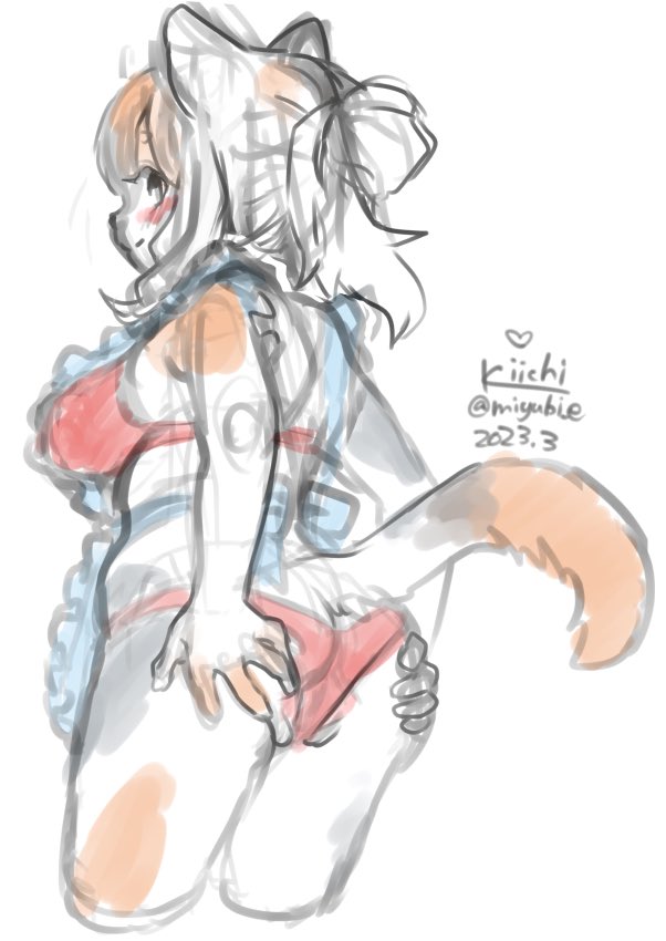 下着とエプロン 