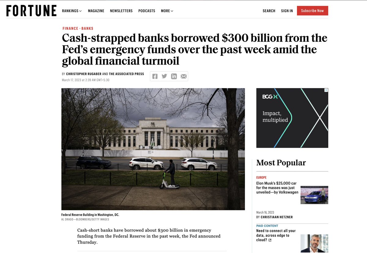 Akshat_World's tweet image. There is a reason why some banks are called &apos;Systemically important banks&apos;

Because when they fail, the entire system bails them out using public&apos;s money.