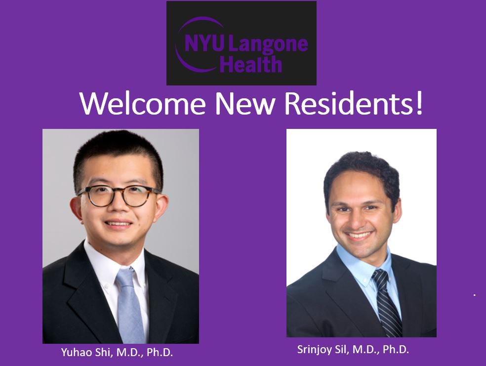 We are absolutely thrilled to have matched Tom (Yuhao) Shi MD,#/PhD and Srinjoy Sil, MD/PhD! Welcome to the NYU RadOnc family and congrats to all who matched today! 🎉 🥳 👏