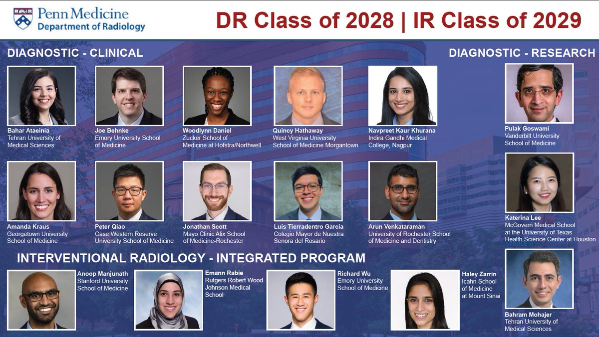 Penn Radiology (@pennradiology) on Twitter photo We are thrilled to announce the results of the 2023 <a href="/PennRadiology/">Penn Radiology</a> Match! Welcome to the Penn family! We look forward to living life, learning Radiology and celebrating many more great events with you. #Match2023 #RadRes <a href="/PennRadRes/">Penn Radiology Residents</a> <a href="/PennRadiology/">Penn Radiology</a> <a href="/Penn_IR/">PennIR</a> <a href="/PennMedicine/">Penn Medicine</a> We are thrilled to announce the results of the 2023 <a href="/PennRadiology/">Penn Radiology</a> Match! Welcome to the Penn family! We look forward to living life, learning Radiology and celebrating many more great events with you. #Match2023 #RadRes <a href="/PennRadRes/">Penn Radiology Residents</a> <a href="/PennRadiology/">Penn Radiology</a> <a href="/Penn_IR/">PennIR</a> <a href="/PennMedicine/">Penn Medicine</a>