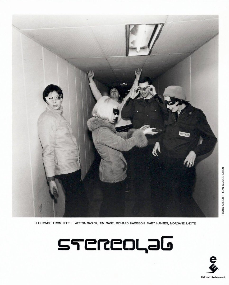 Stereolab 1997 promotional picture by Jean Claude Dhien