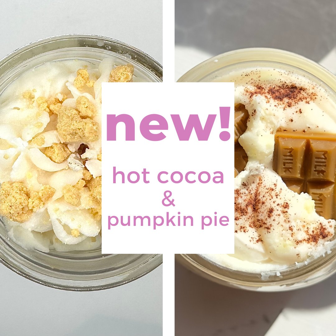 PrettyOKCandles's tweet photo. Get your dessert candles here! https://t.co/Yx3XKgsASg

Sweets lovers unite! Pumpkin Pie &amp; Hot Cocoa mason jar candles - what could be sweeter?

These 16 ounce beauties are available now on the Etsy shop!

#candle #shop #etsy #craft #smallbusiness #hotcocoa #chocolate #sweet https://t.co/0xUwBYMKO1