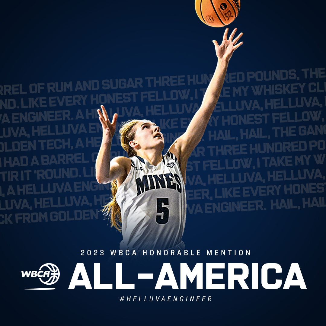 MinesWBB's tweet photo. 🇺🇸 𝗔𝘀𝗵𝗹𝗲𝘆 𝗦𝘁𝗲𝗳𝗳𝗲𝗰𝗸 🇺🇸

After another record-setting season, our girl is WBCA Honorable Mention All-America

⚒️ 14.9 ppg
⚒️ 5.5 rpg
⚒️ 3.2 apg
⚒️ 2.9 spg

#HelluvaEngineer https://t.co/zWvGFOT8Yr