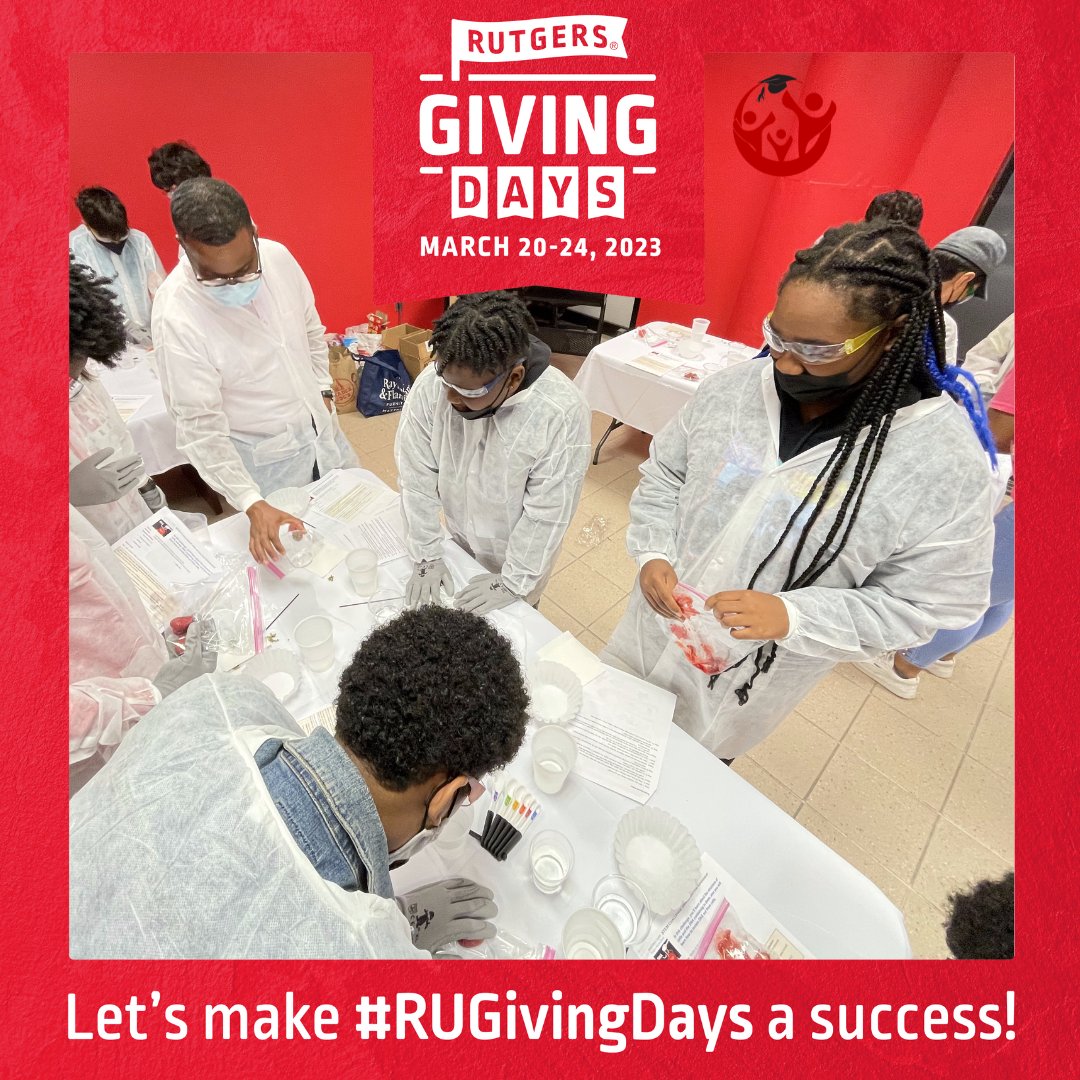 Cntr4PreCollege's tweet photo. The Center serves more than 2,000 students, and with your help, we can be able to help students engage in exciting STEM programs. Please click the link below to donate &amp; find out more information about the Center.  
https://t.co/b4LbV6lrdj    
#RUGivingDays #RUNewark #CPP #TRIO https://t.co/vgqzM1fiJi