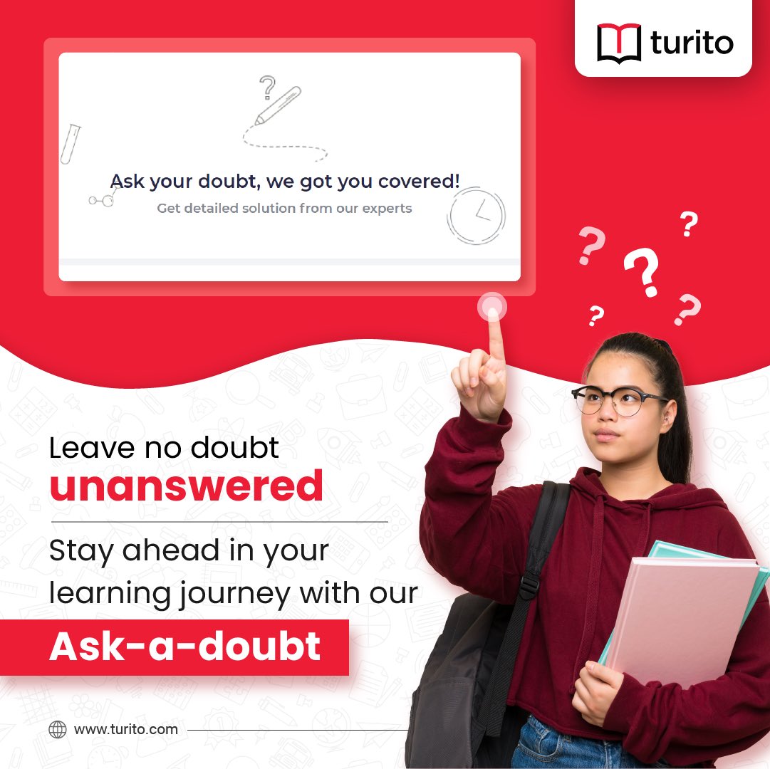 turitoaus's tweet image. Stay ahead in your learning journey with Turito&apos;s Ask-a-doubt! 
Get detailed solutions to all your questions now @ bit.ly/3H67sVY

#Turito #homeworkhelp #mathhomeworkhelp  #mathsolutions #sciencedoubts #english #questionsandanswers #askadoubtfeature