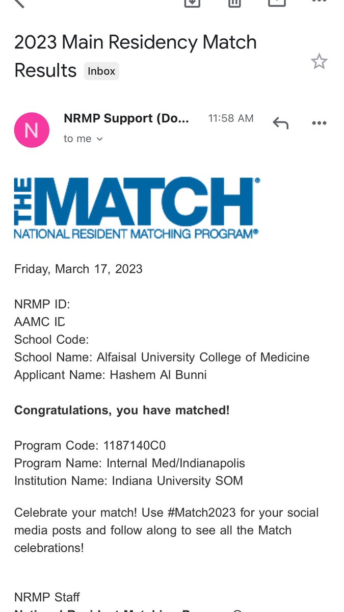 Hashem Albunni (@albunnihashem) on Twitter photo Super excited to be joining the Indianapolis family <a href="/IUIntMed/">Indiana University Internal Medicine</a>! Can’t wait to start this exciting journey 🤩
#Match2023 Super excited to be joining the Indianapolis family <a href="/IUIntMed/">Indiana University Internal Medicine</a>! Can’t wait to start this exciting journey 🤩
#Match2023