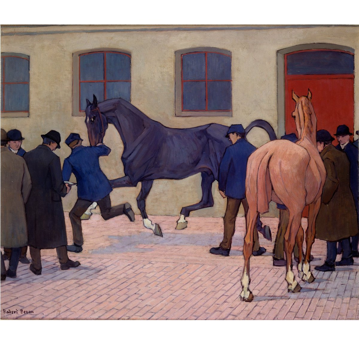 patrickbaty's tweet photo. I am delighted to see that Martin St Quinton has chosen Robert Bevan’s 'Showing at Tattersall's' as his favourite painting in this week's Country Life. I chose the same work when I was interviewed several years ago. #robertbevan https://t.co/oV1L562fw5