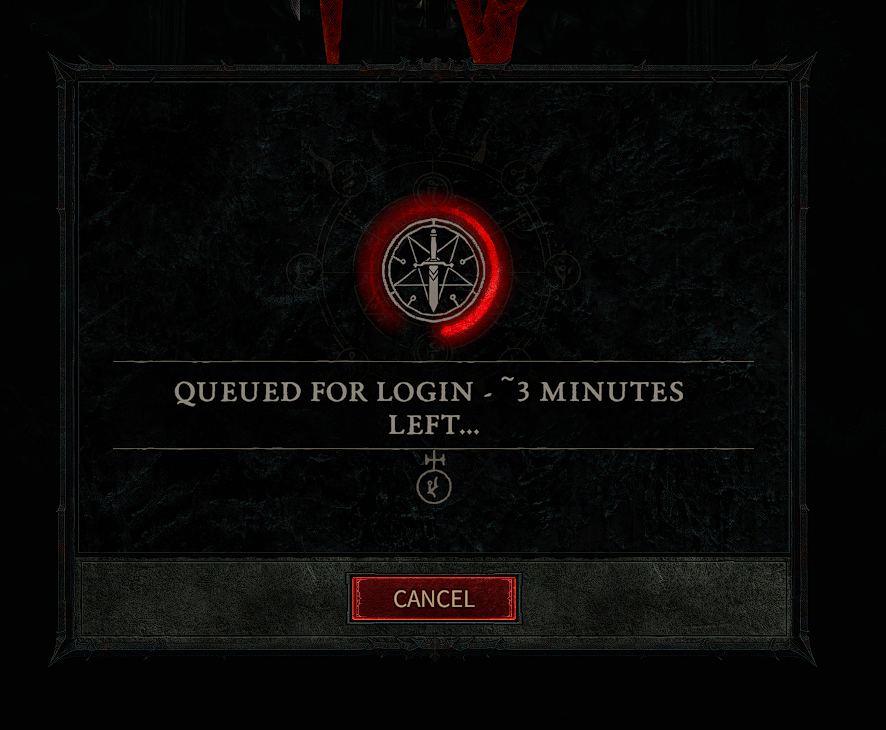 TriggermanTv's tweet image. yes there is alot to experience in this fine que screen! well lucky it is not dev error 37 haha #sadface #diabloIV #error37 #quetime=2hourslater