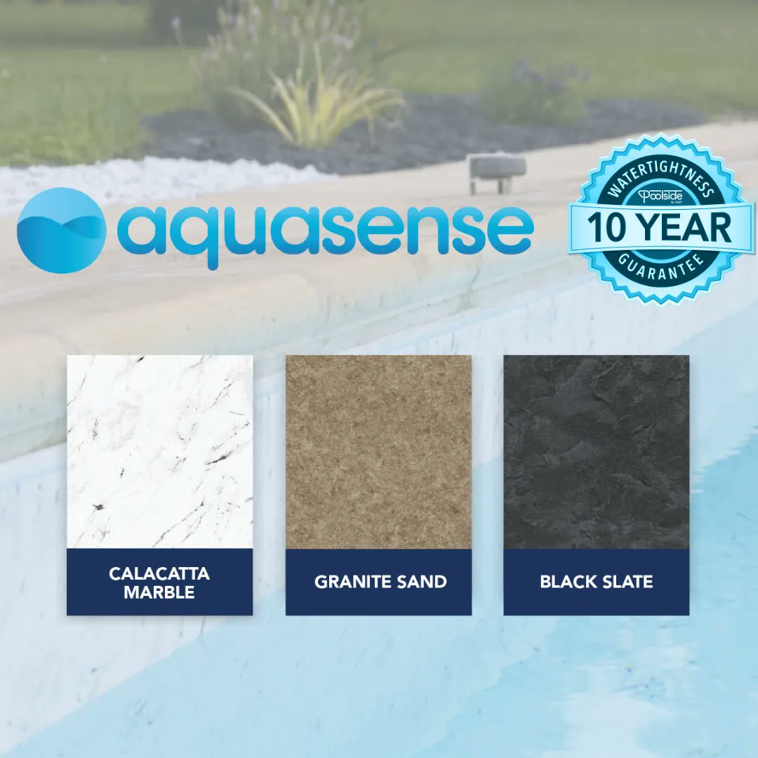 ULTPoolSurface's tweet image. Aquasense is engineered with added chemical resistance and industry-leading UV protection, so you can enjoy your pool for years to come. Plus, it comes with a 10-Year Water Tightness Warranty and 2-Year Stain Warranty for added peace of mind.