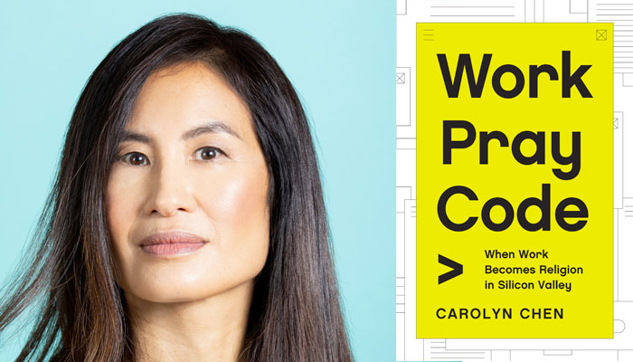 mitlibraries's tweet photo. Carolyn Chen's "Work Pray Code" reveals what can happen when work becomes religion and when the workplace becomes the institution that shapes our souls. Read along with us this spring, and join us for an author talk and discussion event. https://t.co/rKt2kfWJtx #MITReads https://t.co/fVasMNqAKX