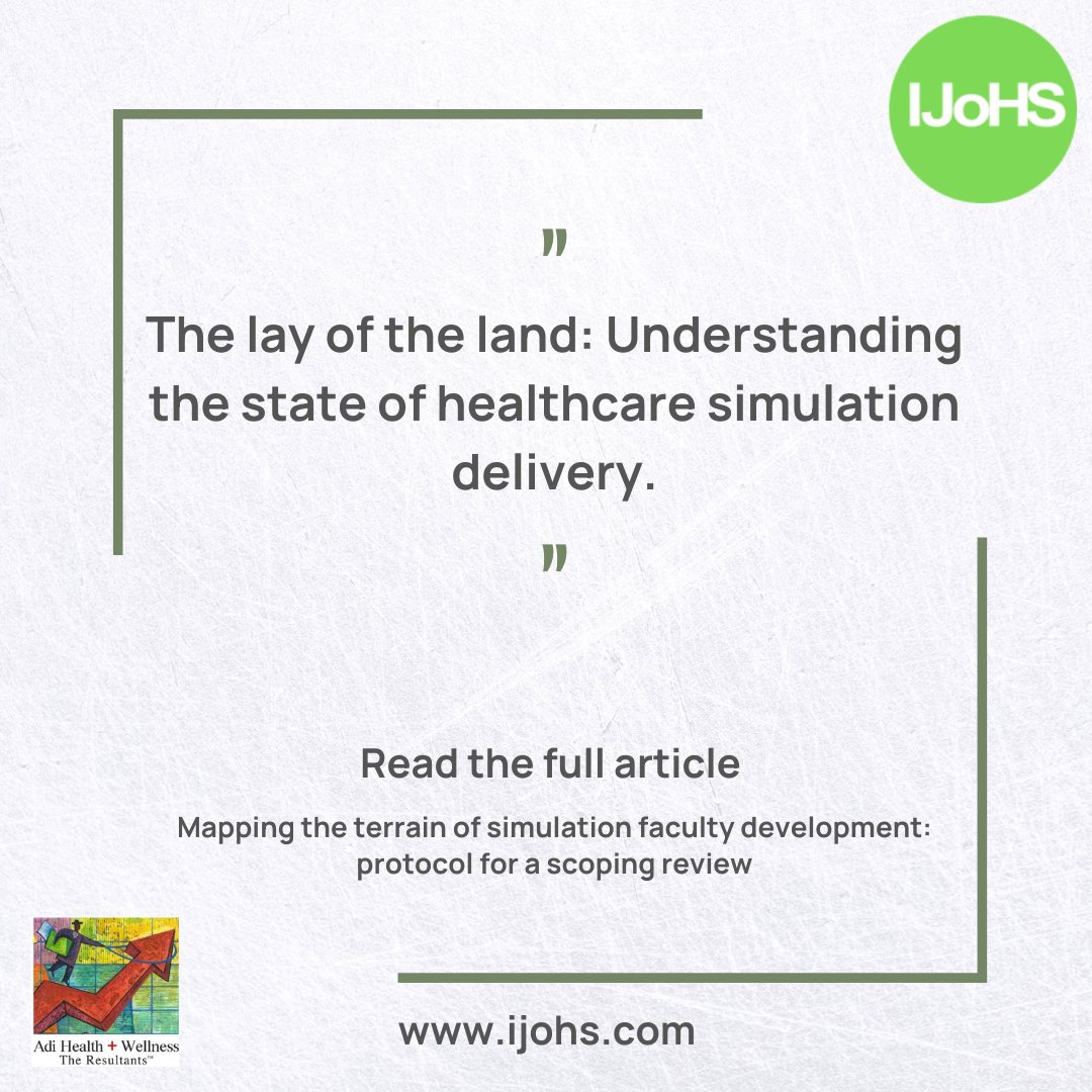 While simulation is a staple teaching method, where do simulation-based educators stand? See the results of a scoping review that attempted to identify and bridge gaps. Learn more ow.ly/FUR550NkQIJ @AimeeGthePHD @RohraAnita @StarSkaterDk @WalterEppich @gabereedy