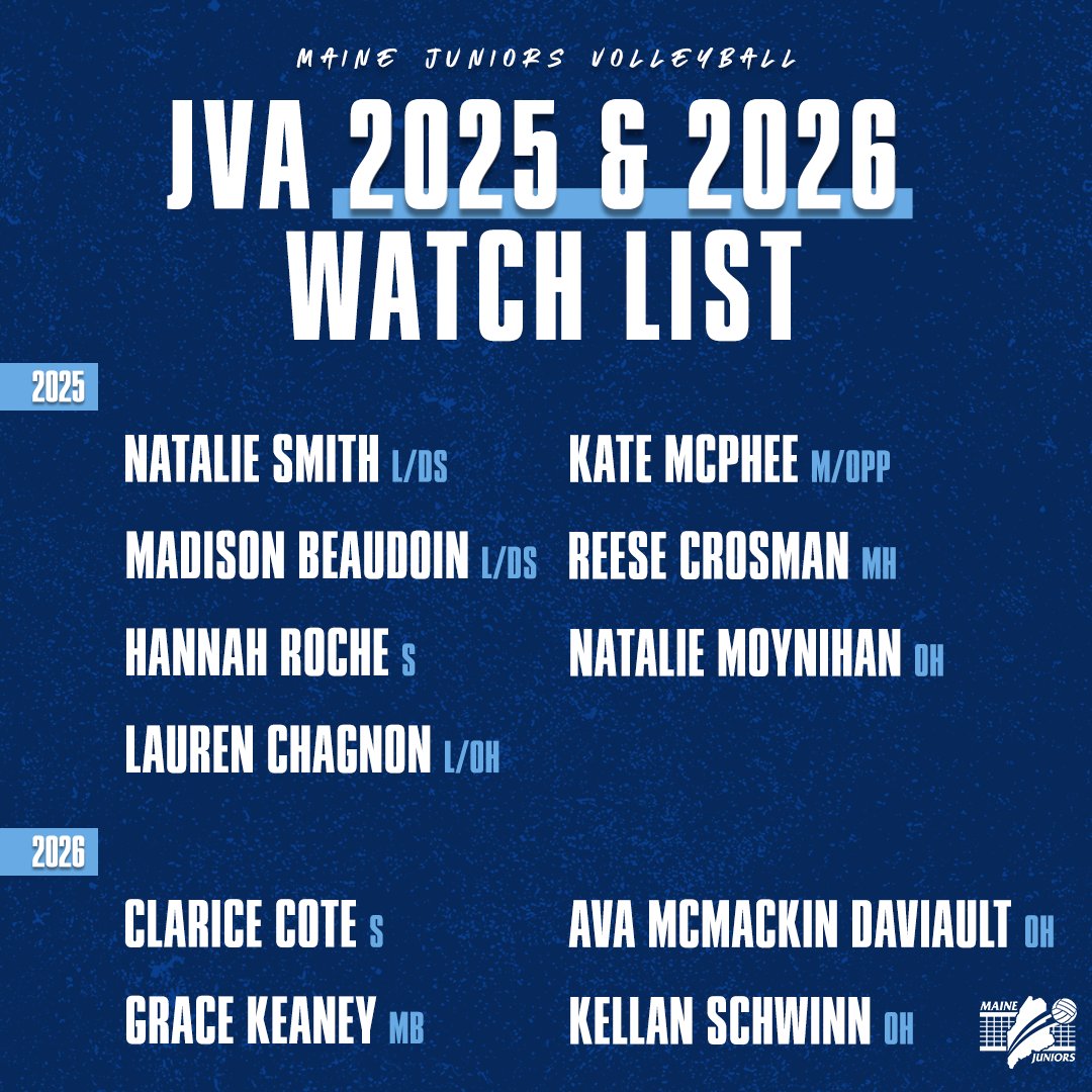 Congratulations to our athletes who have been named to the 2023 JVA Watch List! We are so proud of all of you!