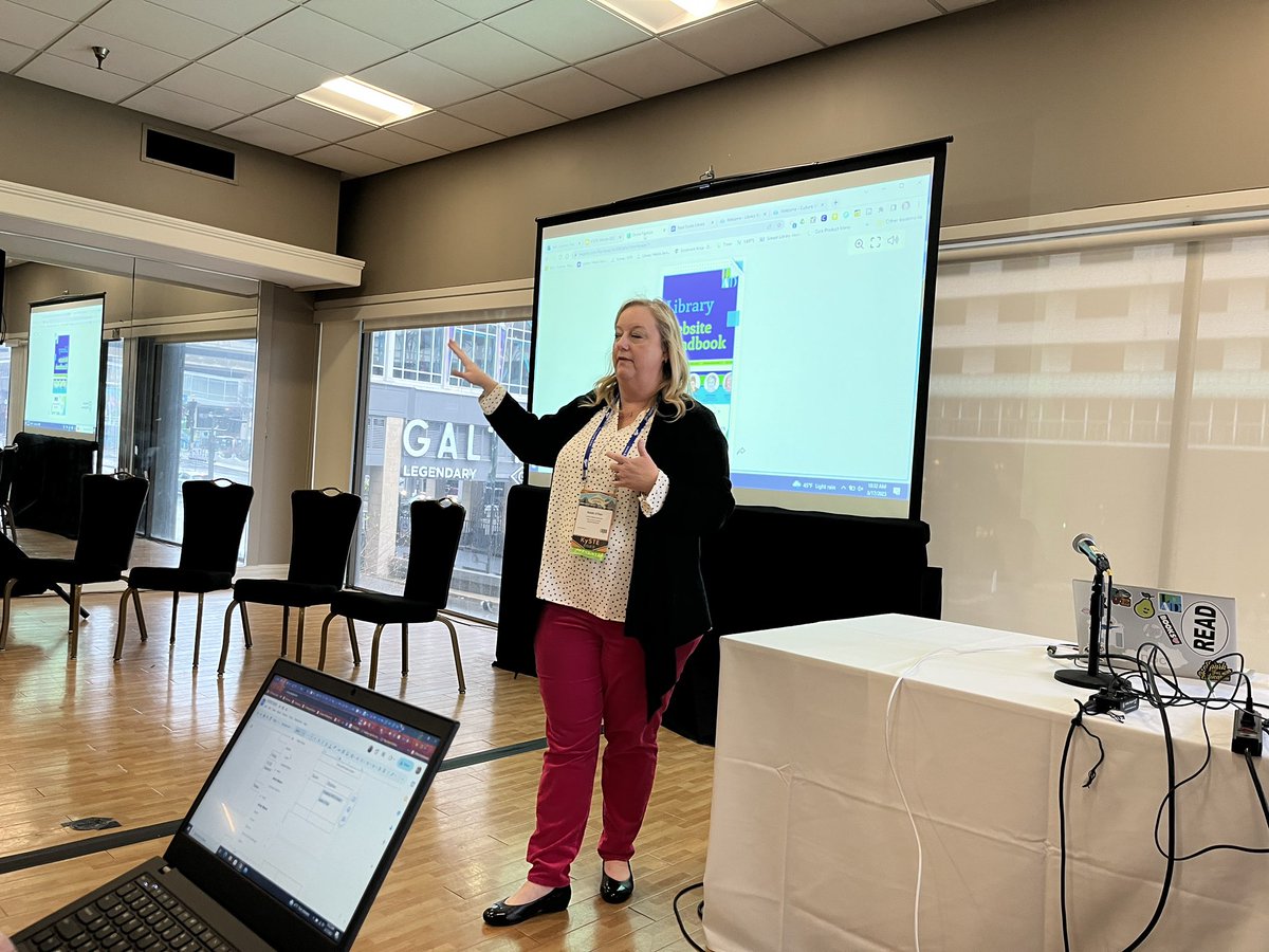 Newcomer Academy Library (@newcomerlibrary) on Twitter photo My amazing colleague, Sarah O’Hair, presented an awesome session about engaging web design on the final day of #KYSTE2023! Great job <a href="/ohairreadsbooks/">Sarah Cowley</a>! <a href="/JCPS_LMS/">JCPS Library Media Services Department</a> <a href="/JCPSLMSDrLynn/">JCPSLMSDr.Lynn</a> My amazing colleague, Sarah O’Hair, presented an awesome session about engaging web design on the final day of #KYSTE2023! Great job <a href="/ohairreadsbooks/">Sarah Cowley</a>! <a href="/JCPS_LMS/">JCPS Library Media Services Department</a> <a href="/JCPSLMSDrLynn/">JCPSLMSDr.Lynn</a>