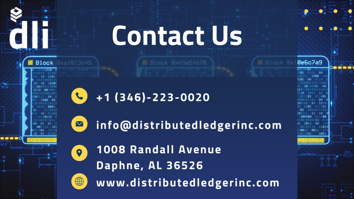DLedgerInc's tweet photo. Need to get in touch with us about a blockchain or crypto related project or just want to learn more about our company and the things we do? 

Want to reach out to us about partnership or sponsorship related opportunities? 

Head to: https://t.co/kTdLozqEf5 https://t.co/LjnGJJNdU1