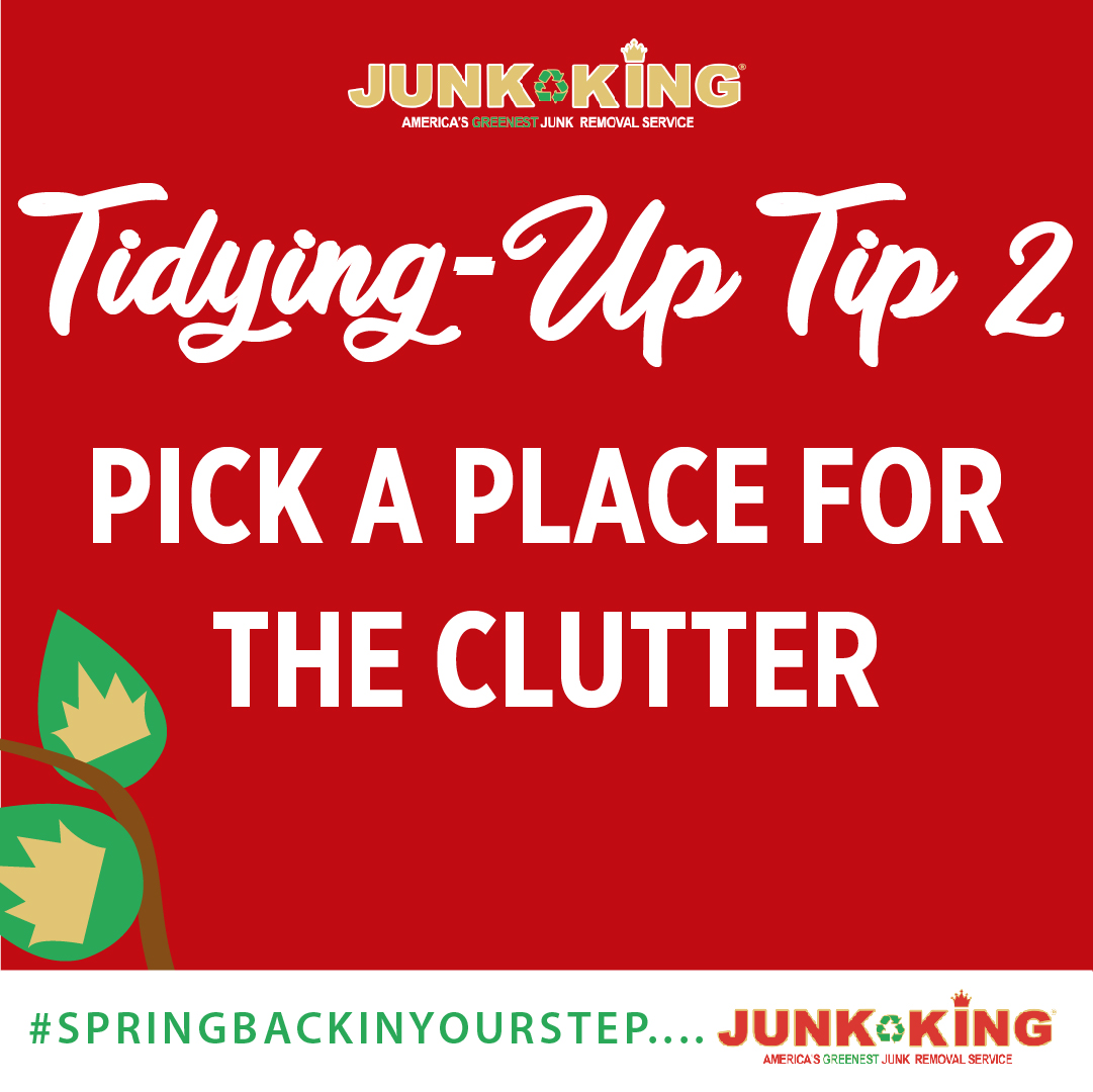 You don’t need luck to get rid of your junk 🍀

TIDYING UP TIP #2: Most trash can go right in the bin, but the bigger stuff is going to need somewhere else to go! So, designate a space for clutter before you call us and we make it disappear! #SpringBackInYourStep #StPatricksDay