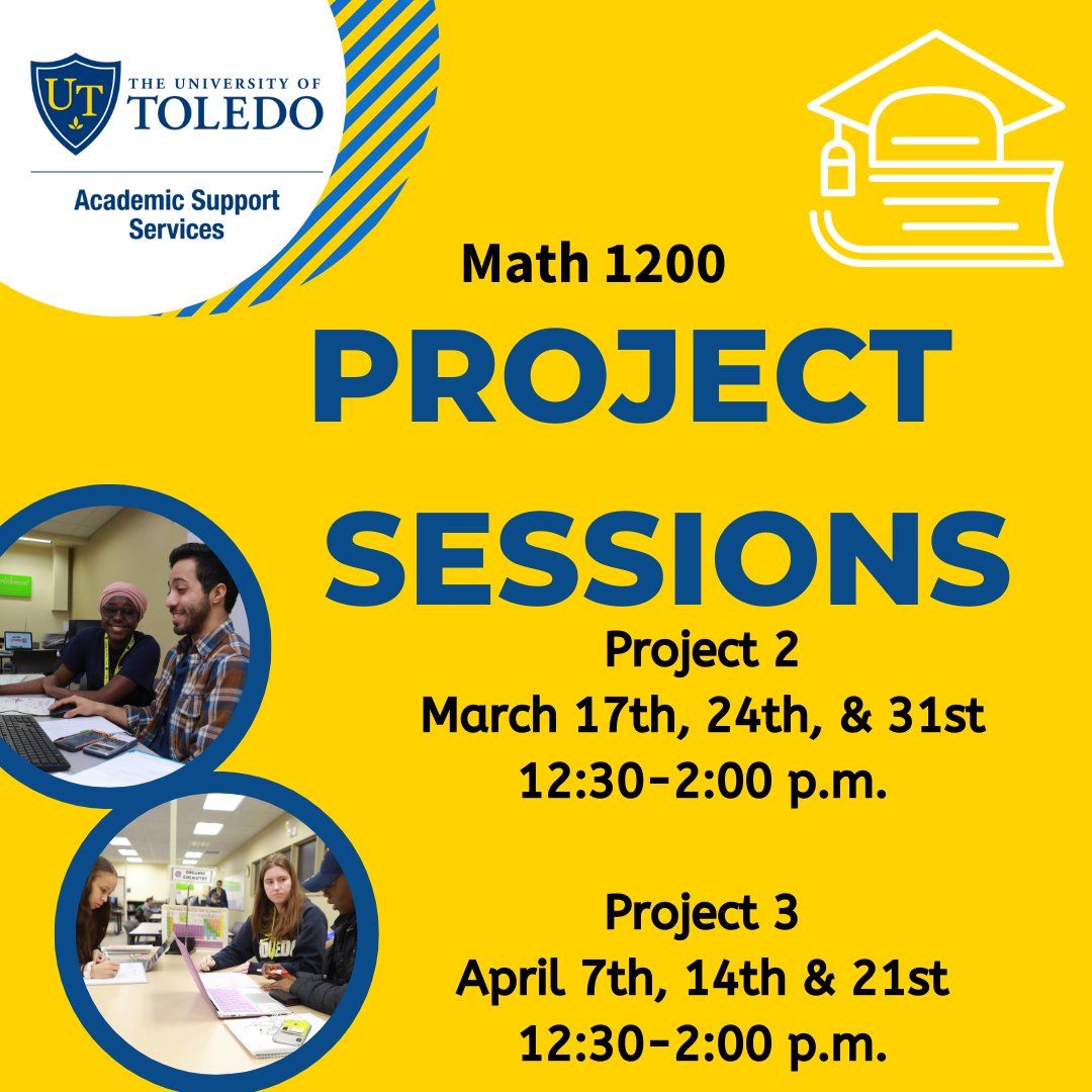 Visit the LEC today for help with your project in Math 1200!