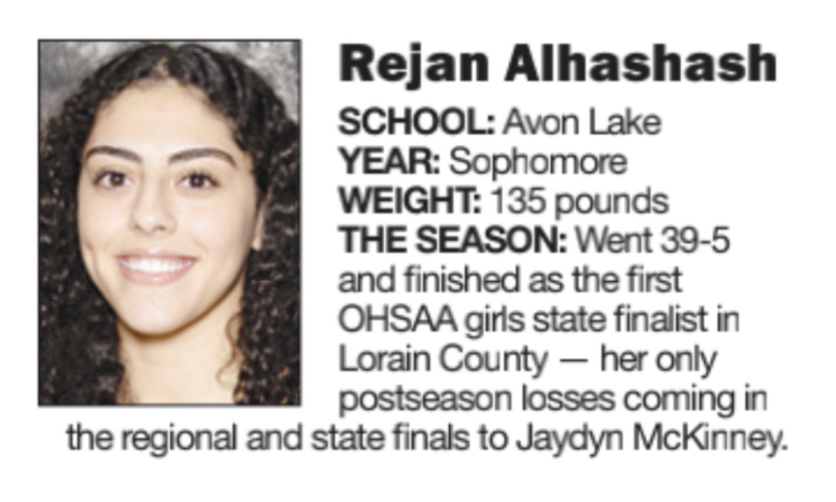 ShaunBennettct's tweet photo. Congrats to @ALWrestlingClub sophomore Rejan Alhashash for being named to the All-Chronicle first team. #LoCoMats https://t.co/cDcR99LCPB