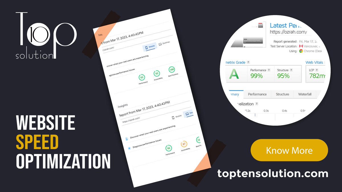 toptensolution's tweet photo. #Boost Your Website's Performance with #TopTenSolution #Speed #optimization https://t.co/R8FUJOiKiE