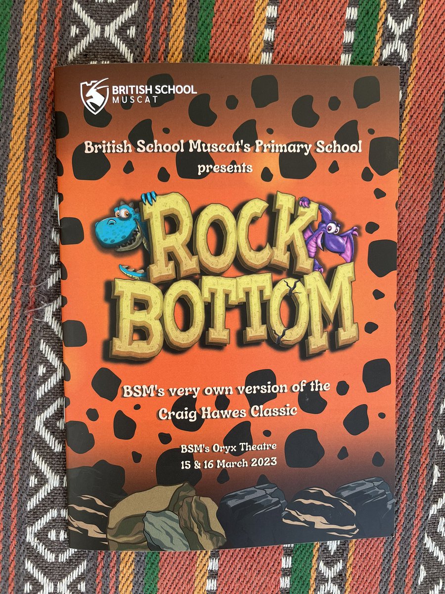 PrincipalMuscat's tweet image. Congratulations &amp;amp; well done to our amazing #students  for their superb performances in this year’s @BSMuscat Primary production: Rock Bottom - BSM’s own version of the Craig Hewes classic. I was so proud watching so many students perform with such confidence, style &amp;amp; character.