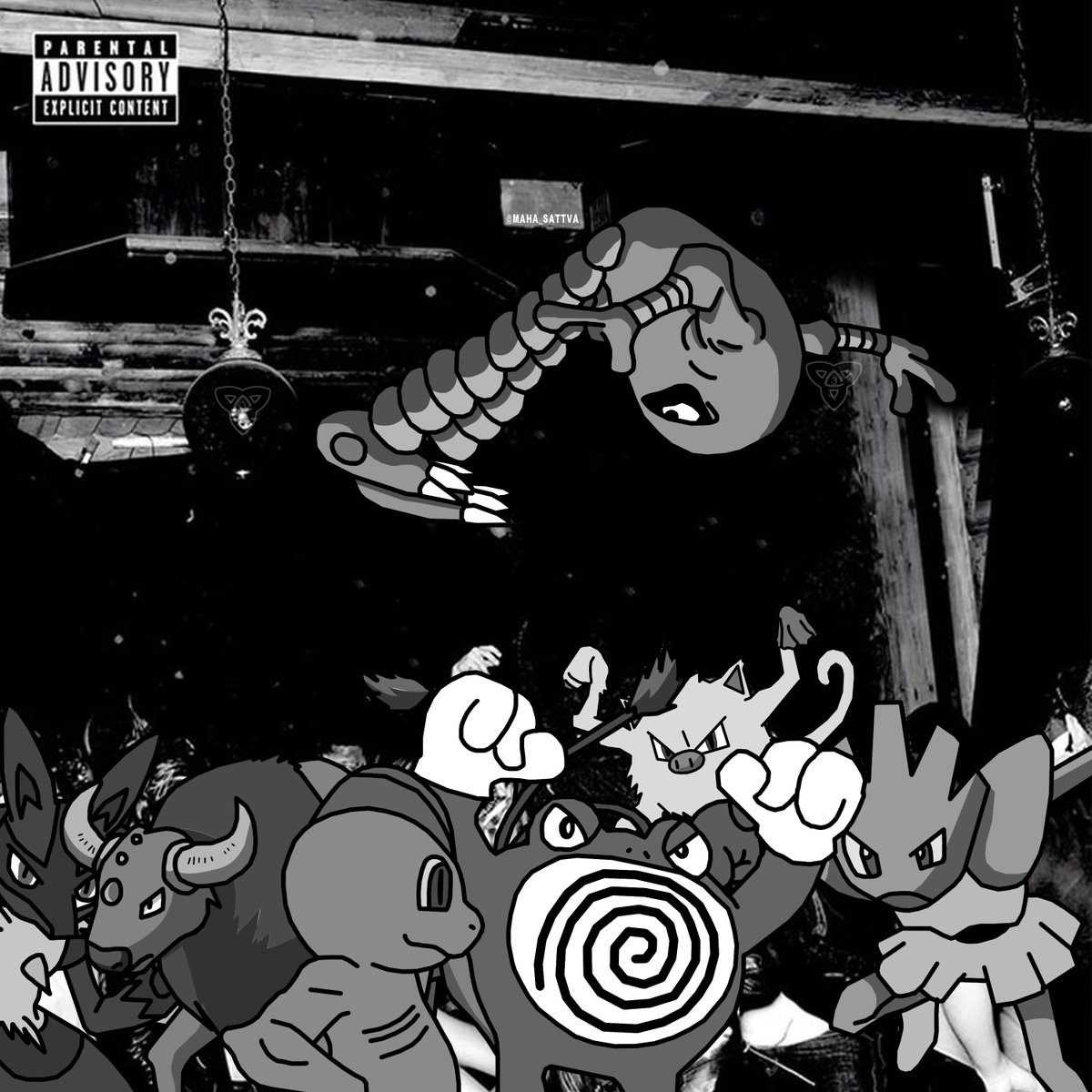 The Pokemon Album Cover of the Day today is: "DIE HIT" based on "Die Lit," by Playboi Carti.