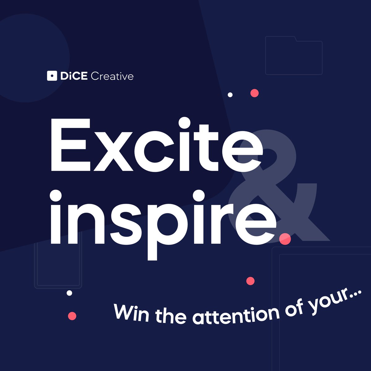 dicecreative's tweet photo. Reach the right people, at the right time. Connect with your audience to Excite &amp; Inspire. 

Grow your audience with well managed and connected campaigns.

Let’s get started.

https://t.co/M9rlNt4jRA

#digital #marketing #creative #brand #growth #ppc #web https://t.co/EKU6G8f3Zl