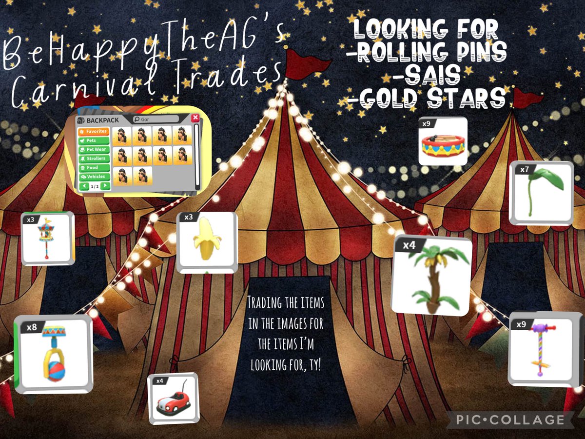 🙌Roll Up Roll Up, COMMENT below if you have any carnival ingredients! 🦍🎪🤹🏻‍♂️#Adoptme #ropets #roblox #adoptmecarnival #gorillacarnival