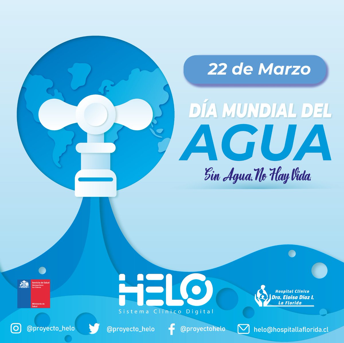 proyecto_helo's tweet photo. 22/Marzo Día Mundial del Agua y este año su lema es "Sé el cambio"
El objetivo principal es generar conciencia acerca de la importancia de cuidar los recursos de agua en el planeta.

#DiaMundialDelAgua #22deMarzo https://t.co/CXEphRXw0m