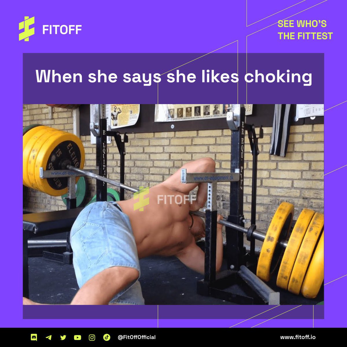 FitOffOfficial's tweet photo. Remember to always have a spotter when doing heavier weights than usual!
#Letsgetbig #FitOff #Meme #NFTs #Cryptogains
Image source: Failarmy Youtube video https://t.co/WTBhqNbpNa
