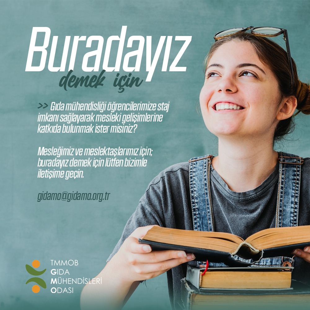 Sizlerden Gıda Mühendisliği bölümünde okuyan öğrenci arkadaşlarımıza çalıştığınız işyerinde staj imkanı sağlamanızı talep ediyor, uygun bir staj imkanınız olması halinde, web sitemizde yer alan formumuzu doldurmanızı rica ediyoruz.

🔗 gidamo.org.tr/genel/bizden_d…