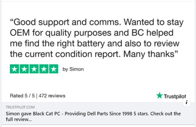 Blackcatpc's tweet photo. Thank you for the great 5 star review Simon
#dellpartners #delltechnologies #delltechforum #Dell #delltechpartners #delllaptops #blackcatpc #reviews #Trustpilot #trustpilotreviews #trustpilotreviews #smallbiz #smallbusinessowneruk https://t.co/DHnxHyckJ9 https://t.co/nXUP6ZWcoO