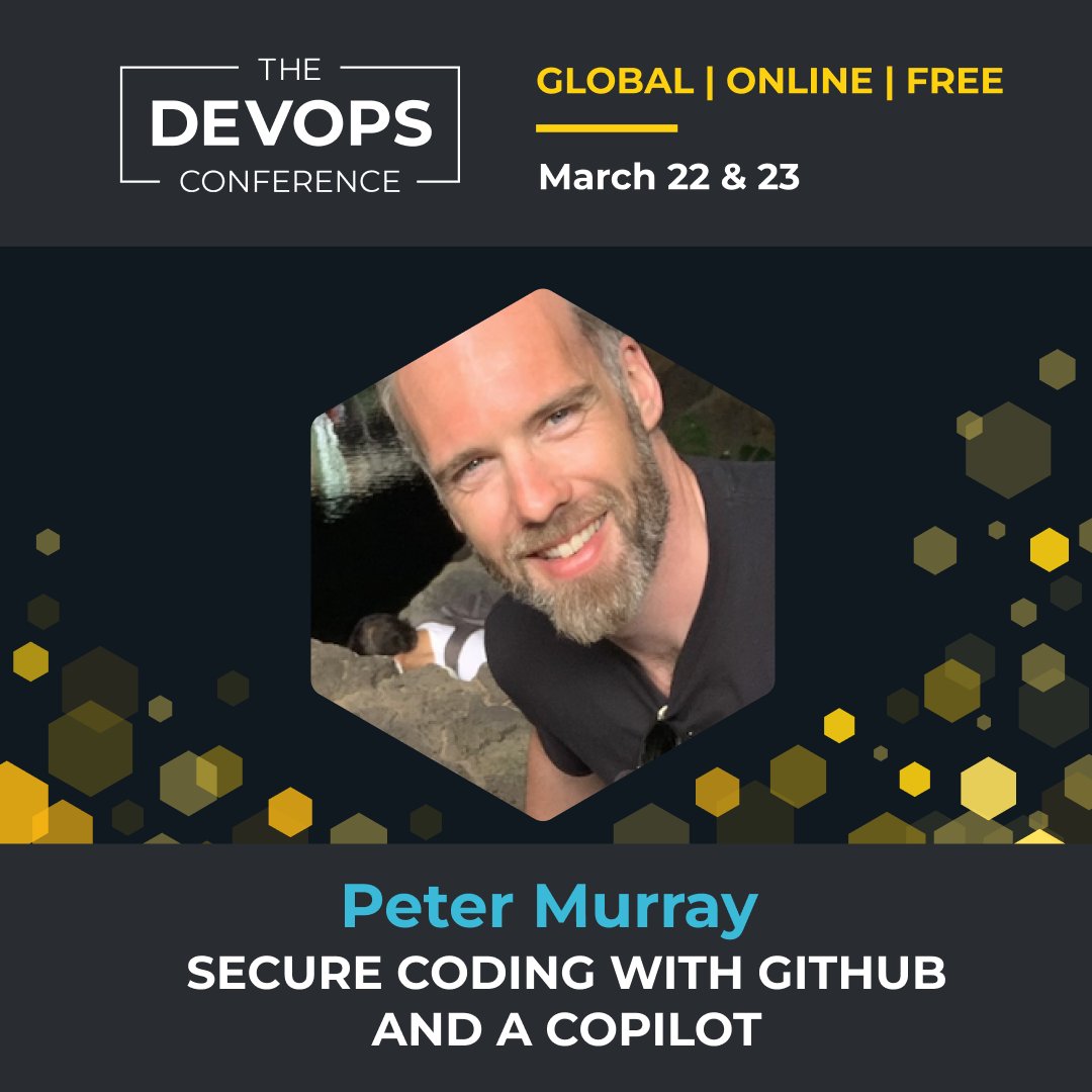 Eficode's tweet photo. At this interactive demo by Peter Murray from @github you'll learn about building a #DevSecOps workflow using GitHub, Codespaces and a Copilot to ship changes fast and securely.

Read more about Peter:
https://t.co/bbzBzakCKV

#TheDEVOPSConference #DevOps #DevOpsEvent #CICD https://t.co/BHawfTtnj5