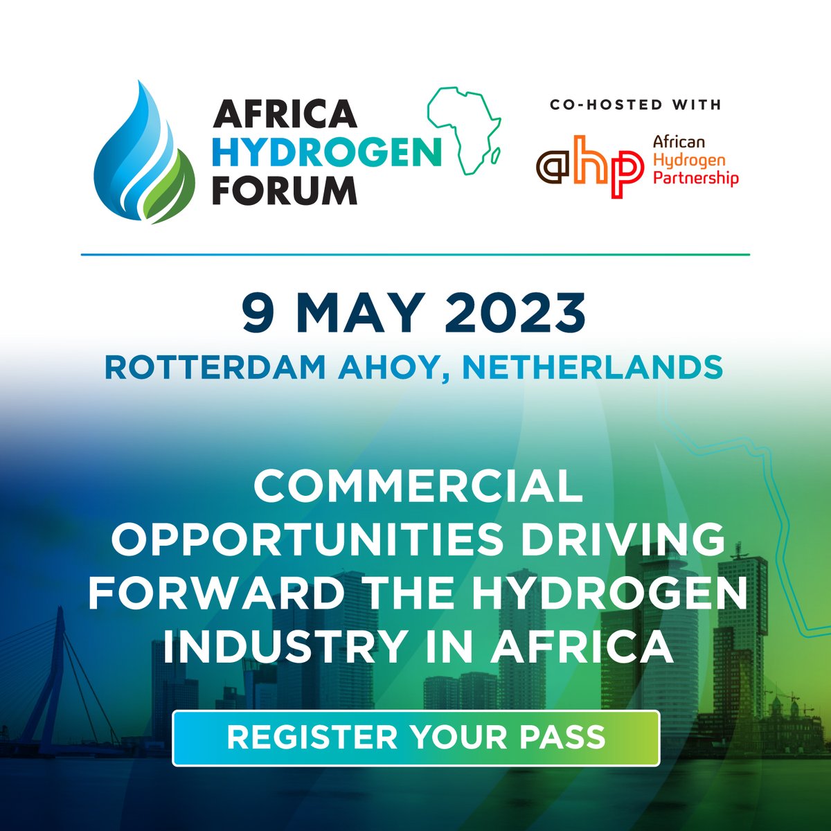 We are delighted to be supporting the Africa Hydrogen Forum taking place on 9 May as part of #WorldHydrogen2023 co-hosted by <a href="/SEC_Sustainable/">Sustainable Energy Council (SEC)</a>

Network with global #hydrogen experts at the world’s largest hydrogen event!

Register here: bit.ly/3QSrE0M