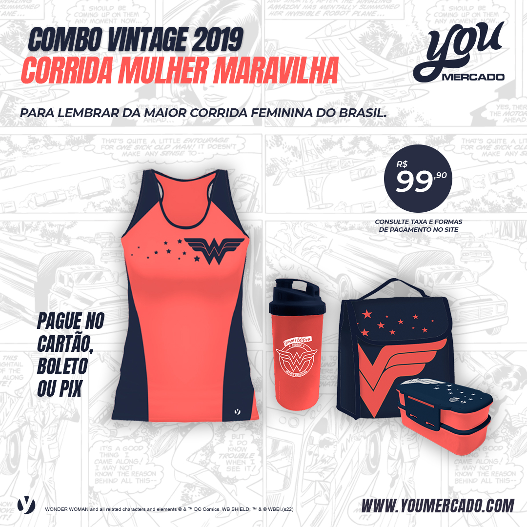 yescom's tweet image. Combo Vintage 2019 Corrida Mulher Maravilha
Pague no cartão, boleto ou PIX
youmercado.com

Produto Oficial Yescom DC RUN SERIES
Código: 9AVTZRWNB

Consulte pagamento e taxas de entrega na lojadomania.com.br
#youmercado #comprejá #dcrunseries #mulhermaravilha