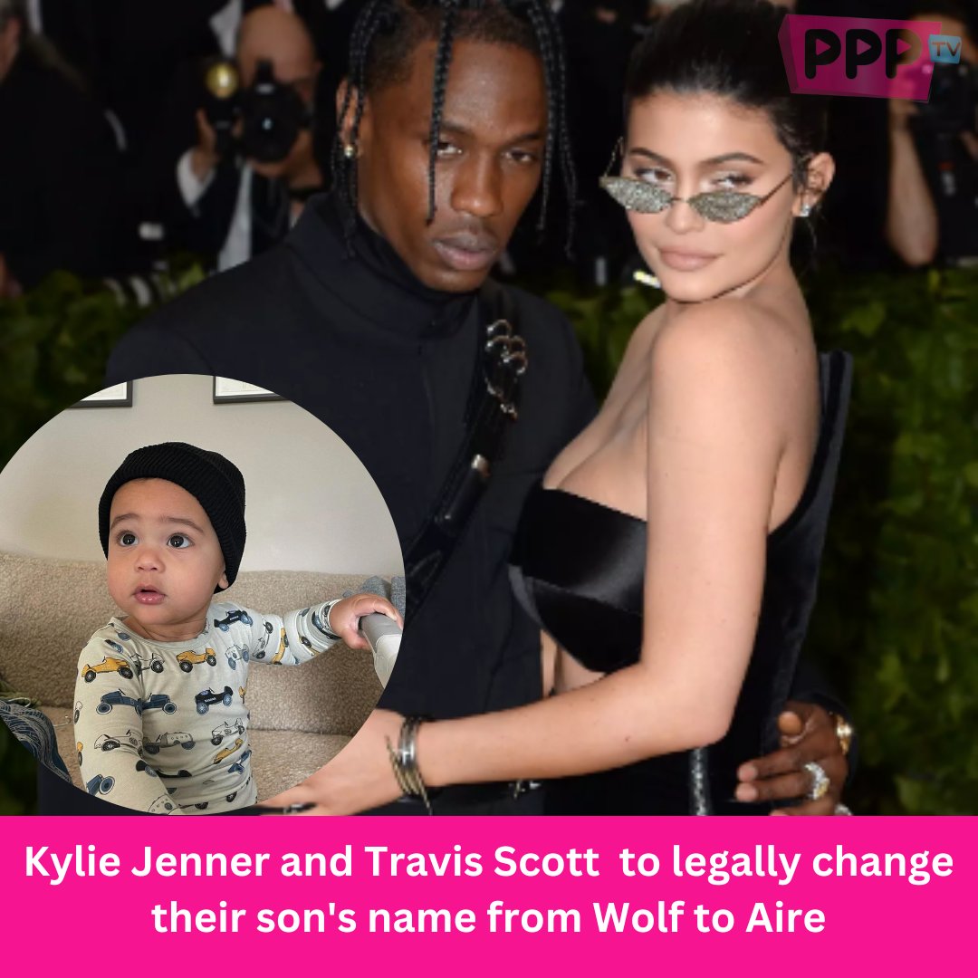 PPPTV_ke's tweet photo. Kylie Jenner and Travis Scott have applied to officially change their son's name.
The celebrity couple who are  rumored to be currently separated named their second child Wolf Jacques Webster, shortly afterwards had a change of heart and renamed him Aire. #JeffMwathi #Tuchel https://t.co/5MTAJAGn8Q