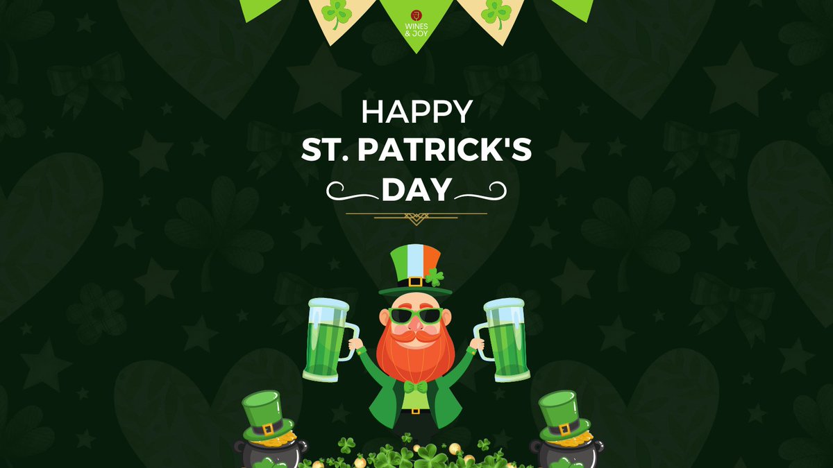 winesandjoy's tweet photo. Happy Paddy's Day!! #paddysday #stpatricksday #ireland #irish #luckoftheirish #shamrock #stpatrick #kissmeimirish #stpattys #clover #potofgold #paddy #stpaddysday #irishdance #saintpatricksday #luckycharms #green #irishamerican #irishpride #gotgreen #kissme #charms https://t.co/El0LC7ruuI