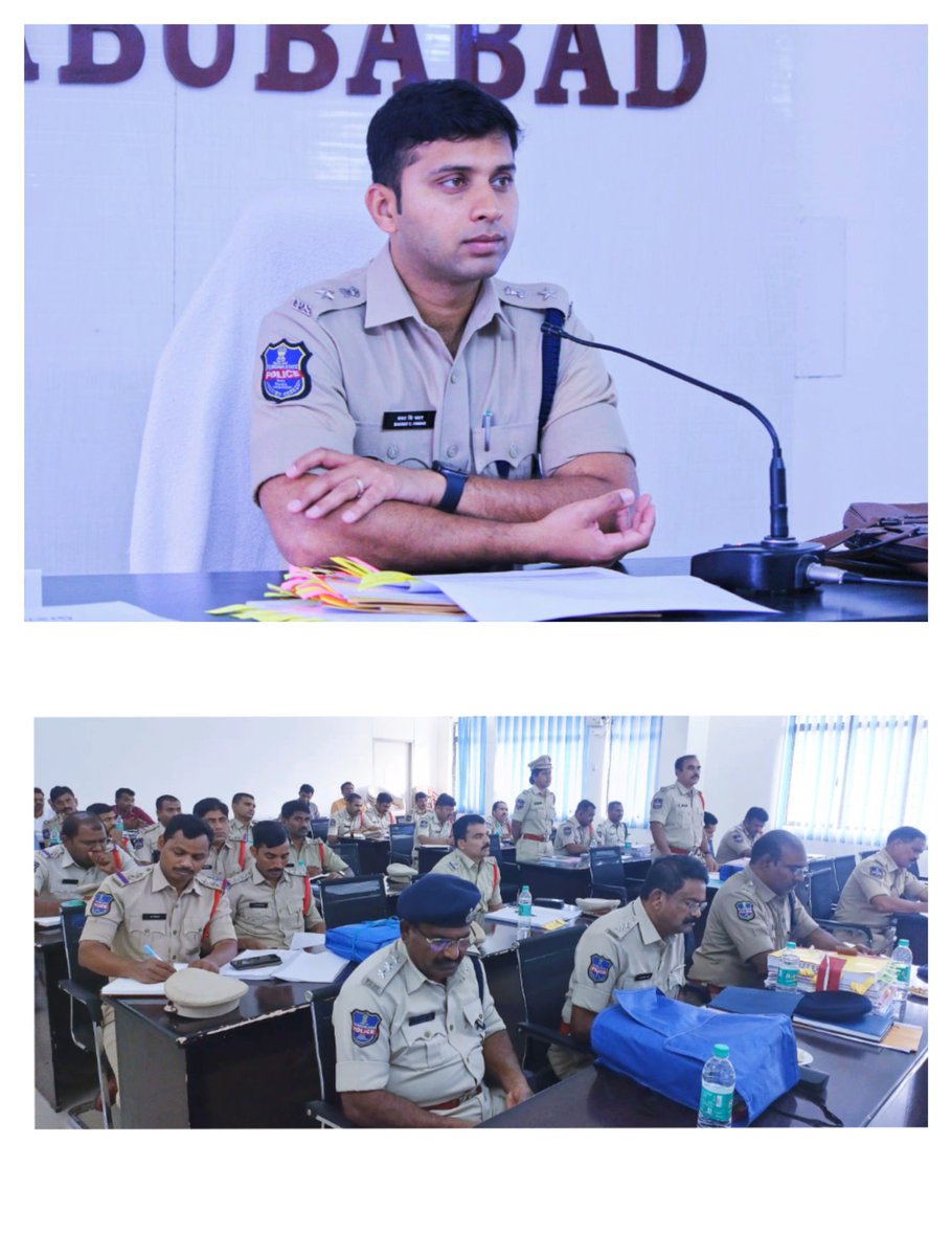 Organised #MonthlyCrimeReviewMeeting for the Month of Feb-2023 with all the IOs of @mhbdpolice, #Emphasized on #Improving #ProactivePolicing,
#QuantumOfCCTVCameras, #SurveillanceOnHabitualOffenders & to #ClearLongPendingCases.

@TelanganaDGP @TelanganaCOPs 
@Collector_MBD