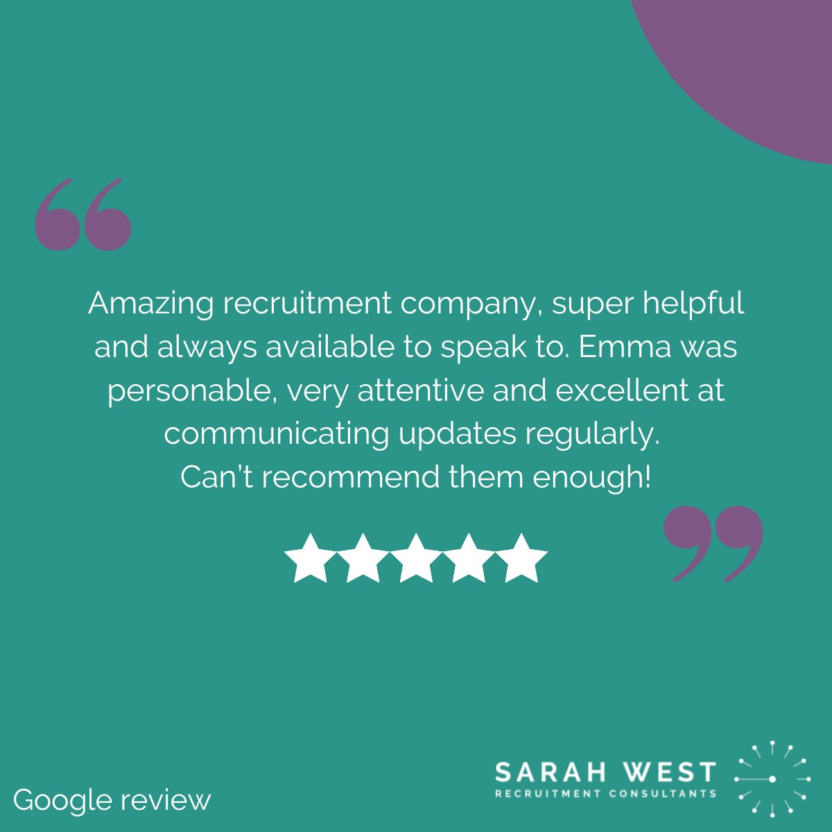 Sarah West Recruitment tweet media