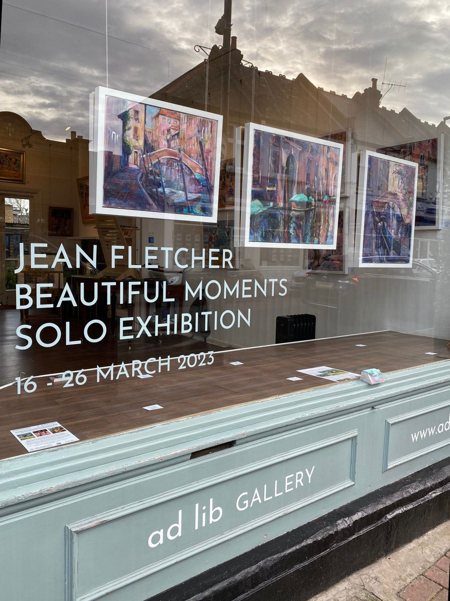 I feel so lucky to have helped curate ‘Beautiful Moments’, a Solo Exhibition of wonderful #paintings by my mother #artist Jean Fletcher. 

The exhibition continues at <a href="/adlibgallery/">Ad Lib Gallery</a> #wimbledonvillage until 26 March. More details here adlib.online/events/beautif…

Drop by if you can 💙