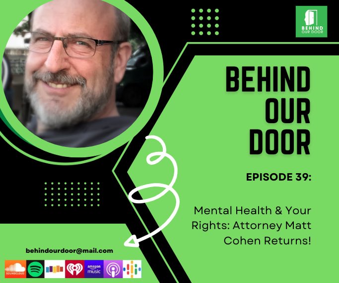 Attorney Matt Cohen returns to share knowledge on your rights and ways to get the help you and your loved ones deserve. 💚

Listen here: open.spotify.com/episode/45XSLH…