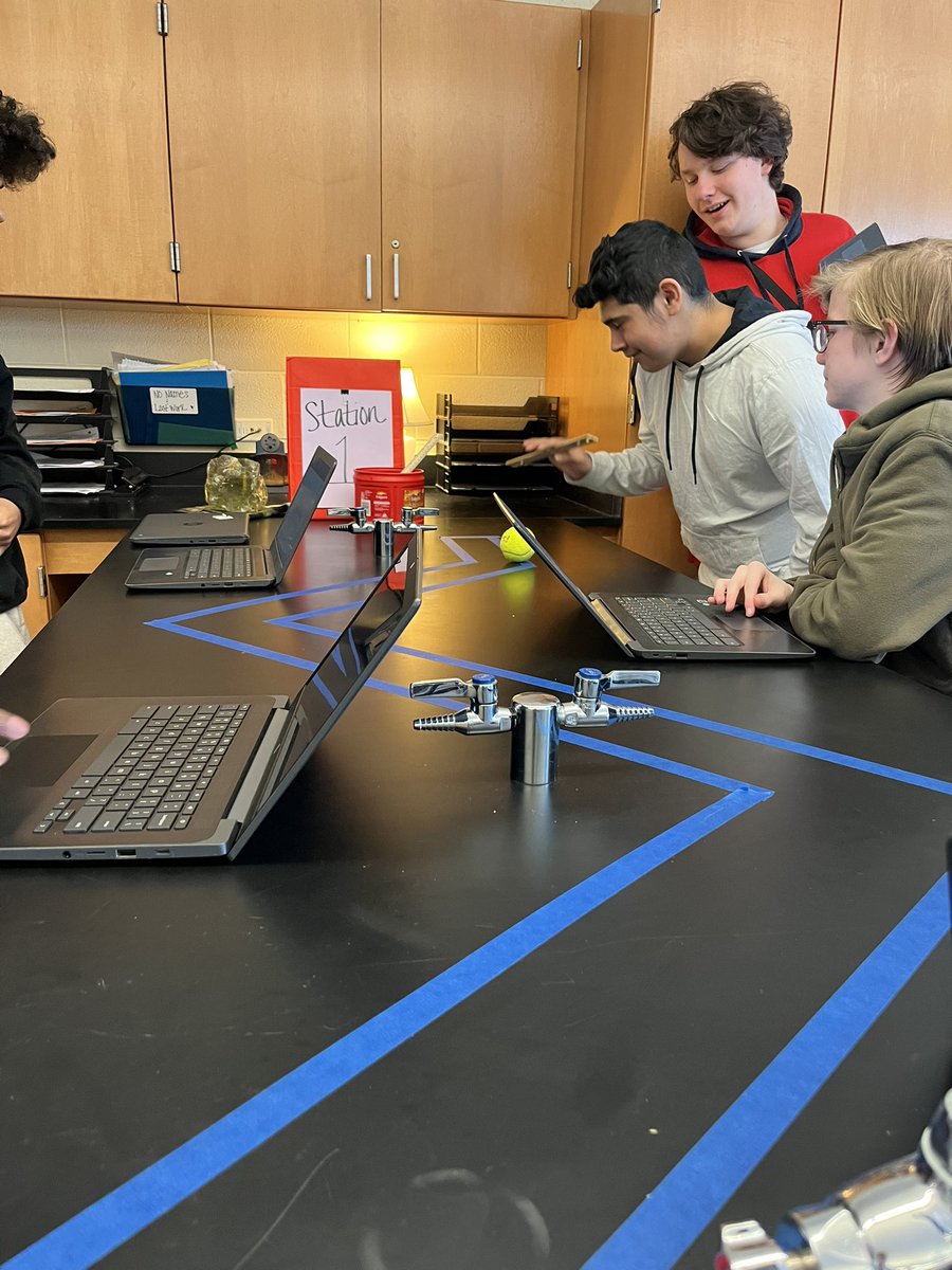 ScienceSnyder's tweet photo. The past few days we have explored each of Newton’s laws utilizing several of the lessons designed by Christa McAuliffe, the teacher who was aboard the Challenger Spaceship and even analyzed how the laws would apply in space. @CMSFalcons200 @WoodstockD200 @ChallengerCtr https://t.co/G5zby4k2uS