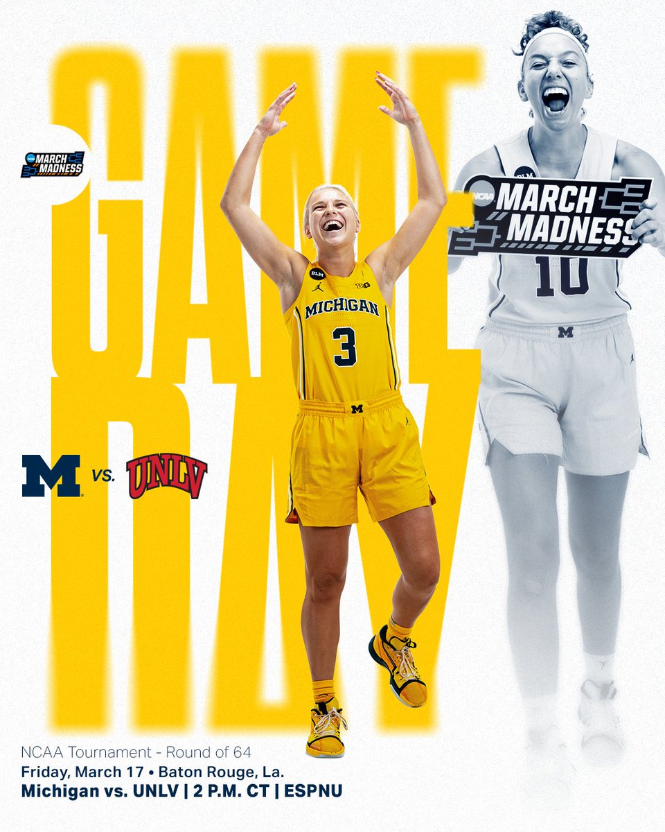 umichwbball's tweet photo. Let's get the Madness started!

Watch (ESPNU): https://t.co/3Ckj4sHT9K
Listen: https://t.co/DJHBH4Qvwn
Live Stats: https://t.co/4EJ01O86m9
Preview: https://t.co/QTr1zIj3by
NCAA Tourney Experience: https://t.co/dUDgchk0fb

#GoBlue #MarchMadness https://t.co/Lv0g0mUmrH