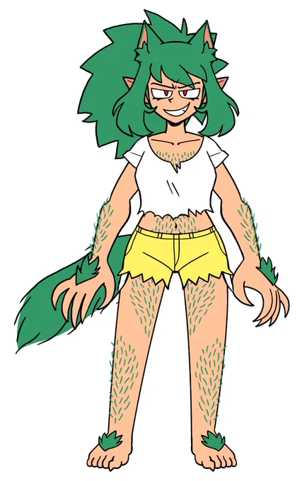 working out a new outfit for meani because i probably should have one, also body hair 
