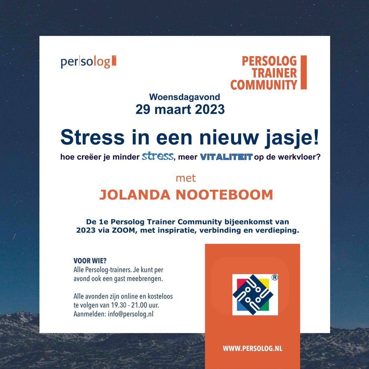 persologNL's tweet photo. Voor alle huidige persolog gecertificeerde trainers, maar ook welkom als je eraan denkt om bij ons gecertificeerd te worden........... https://t.co/Kh2hjDXOlU