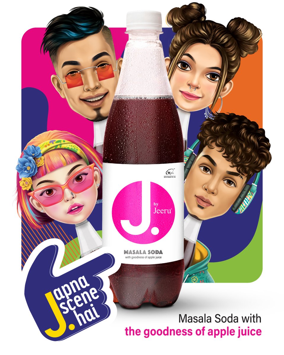 XotikJeeru's tweet photo. Vibe ko banao your own, sip on J. in your zone. Kyunki J. Apna scene hai π₯€π₯
J. by Jeeru, masala soda with the goodness of apple juiceπ
#JApnaSceneHai #MasalaSodaScene #MasalaSodaLove #Coolness #Cool #Summers #RefreshingFizz #Vibe https://t.co/GTpy21yqhr