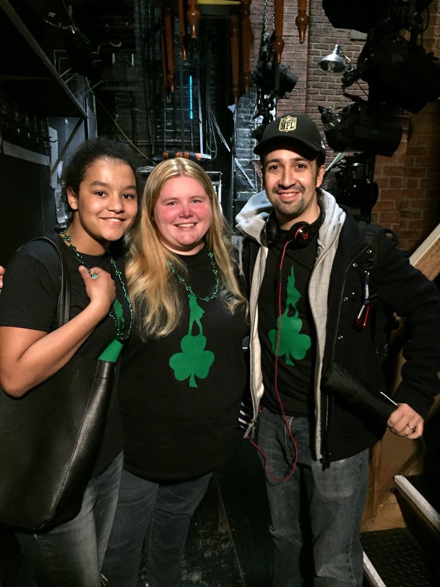 BethNDavis's tweet photo. It’s been seven years since we met @Lin_Manuel backstage at @HamiltonMusical and the world changed forever. Grateful to this guy forever for the encouragement to “do the thing.” https://t.co/LlETJltkL5
