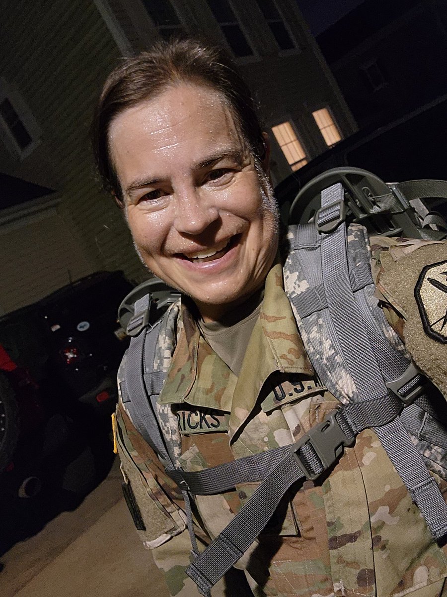 lani_yearicks's tweet photo. Started my day off with a 5 mile training ruck for my Big Scary Goal! It was a great way to start a Friday! 
How did you start your day? #goafteryourgoals https://t.co/S5JrrAQryn
