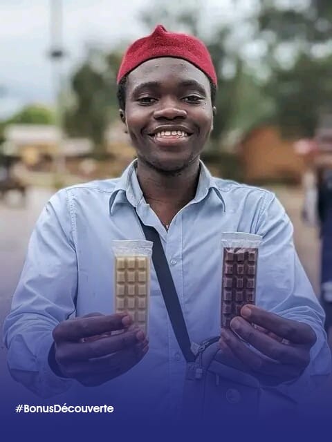 Bonusplus237's tweet photo. #BonusDecouverte
Boris Tezanou : Jeune acteur du MIC !

Ce talent conquiert désormais le cœur des gourmets. Il a crée Bobo Choco, une entreprise spécialisée dans la production artisanale de chocolats à base d'ingrédients de première qualité . 
#entrepreneurs #business #chocolat https://t.co/MrSNtn8E0c