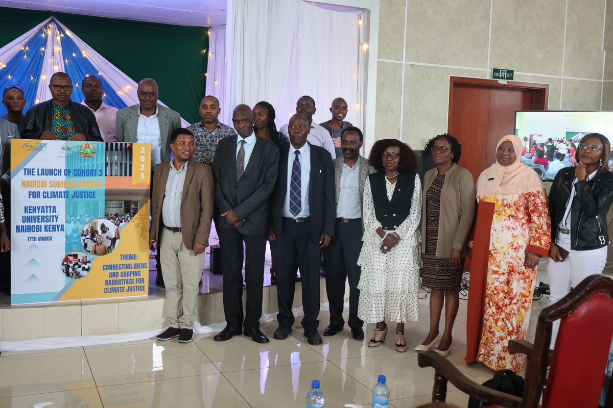 PACJA1's tweet photo. The Nairobi Summer School on Climate Justice invites eligible applicants from diverse fields to apply for a two (2)-week-long #NSSCJ3 that will take place from July 3 to 14 July 2023 @KenyattaUni Nairobi, Kenya. Apply here➡️https://t.co/UAbX2U3QYo
#YoungClimateActivists https://t.co/8Eal2Jg6cS