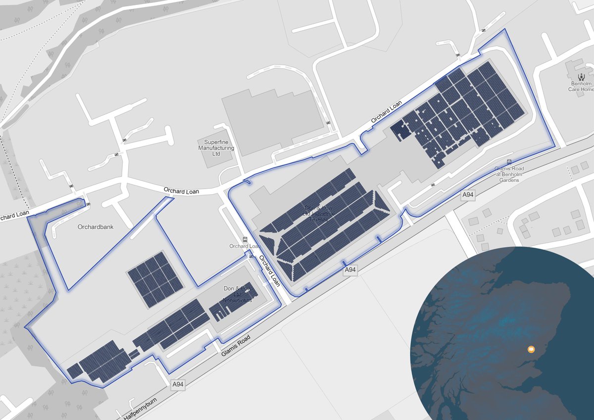 cogeo_ltd's tweet photo. We are delighted to have received another planning consent in Angus for a 7MW roof-mounted solar array. The project at Don &amp; Low will offset over 1,224 tonnes of CO2 a year. https://t.co/DA2mHkiIGf
